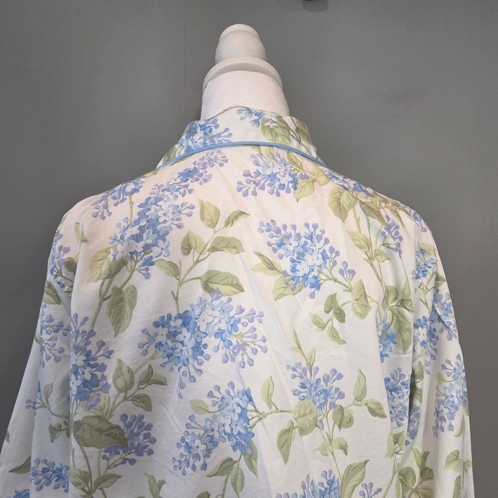 LL Bean Pajama Lounge Set Cotton MD Floral Soft Cozy Casual Cottage Boho - Picture 4 of 10